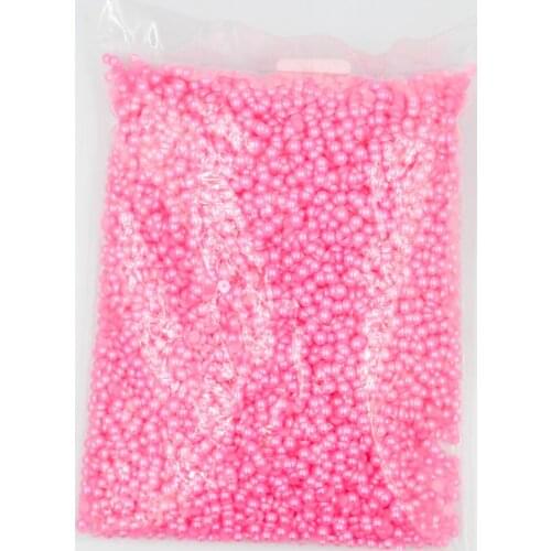 2mm~14mm All Size Lt.Rose Color Flat back ABS round Half Pearl beads, imitation plastic half pearl beads