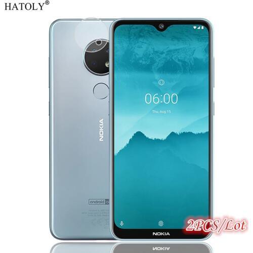 2Pcs For Glass on Nokia 6.2 Camera Lens Screen Protector For Nokia 6.2 Camera Glass Protective HD Phone Back Film For Nokia 6.2