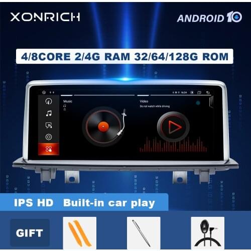 128G IPS Android 10 Car Radio Multimedia for BMW X1 F48 2016 2017 2018 NBT System GPS Navigation Glonass Head Unit Stereo Audio