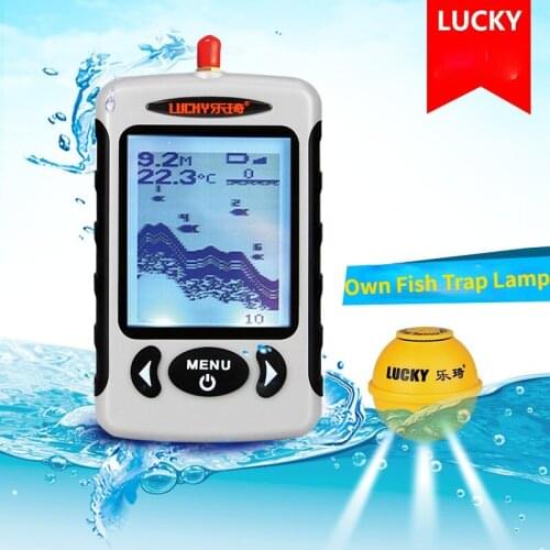 Lucky FFW718LA Wireless Portable Fish Finder 45M/135FT Sonar Depth Sounder Alarm Ocean River Lake Accesorios De Pesca Submarina