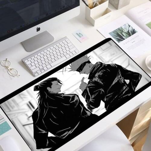Anime Jujutsu Kaisen 90x40cm XL Locking Edge Large Gaming Mouse Pad Computer Gamer CS GO Keyboard Mouse pad manga mouse pad mat