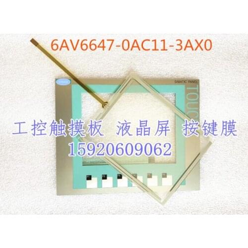 Touch Screen Digitizer for 6AV6 647-0AC11-3AX0 KTP600 Touch Panel for 6AV6647-0AC11-3AX0 KTP600 with Membrane Keypad Switch