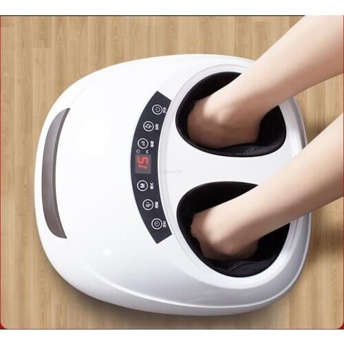 Electric Shiatsu Foot Massager Far Infrared Heating Kneading Air Compression Reflexology Massage Device Home Relaxation
