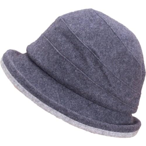 Classic Womens 70%Wool Bucket Hat Fall Winter Cloche Wedding Festival Gatsby Vintage Style Cap