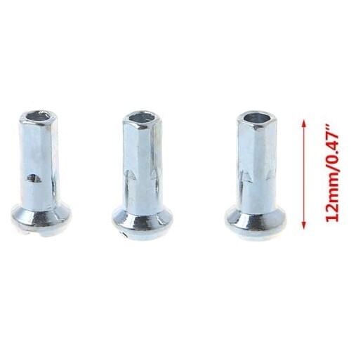 50 Pcs/Set Bicycle Spoke Cap 14G 12mm Steel Metal Cover MTB Bike Parts Fixed Gear Folding Bikes Universal Practical Protective