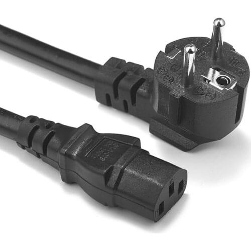 Computer EU Power Plug Adapter Cable EU Schuko Plug IEC C13 Power Adapter for PC Antminer Printer UPS PDU Speakers TV DJ Light