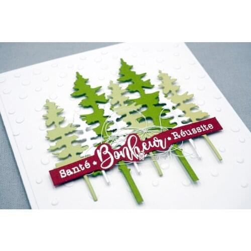 Mmao Crafts Metal Steel Cutting Dies New 3Pcs Christmas tree Stencil For DIY Scrapbooking Paper/photo Cards Embossing Dies