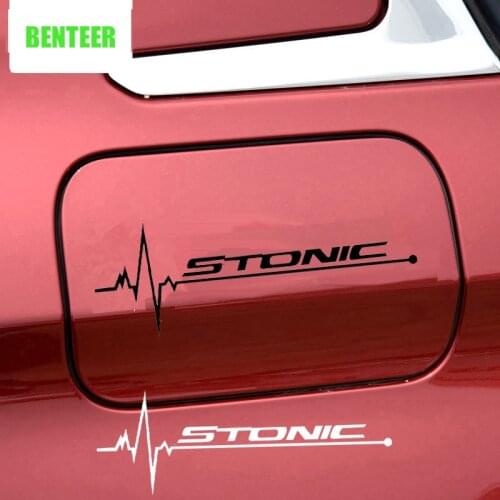 Car tank cap sticker for kia stonic