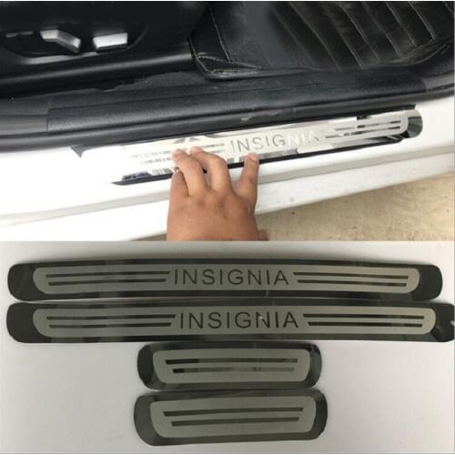 Auto exterior scuff plate, door sill plate for Opel insignia ,4pcs/lot,stainless steel