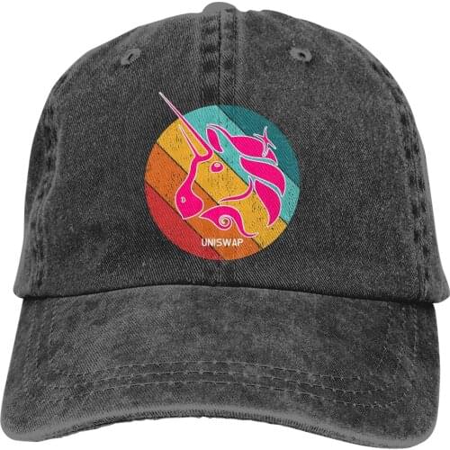 Pure Color Dad Hats UNI Grunge Modern Womens Hat Sun Visor Baseball Caps Uniswap Crypto Miners Peaked Cap