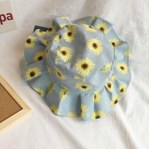 The flowers print Bucket Hat Fisherman Hat outdoor travel hat Sun Cap Hats for children boys and girls 21
