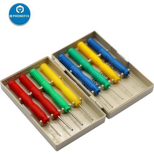 PHONEFIX 8Pcs/set Stainless Steel Hollow Needles for Mobile Phone PCB Board Disassemble Electronic Components Desoldering Tools