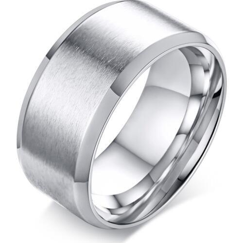 Rotatable Double Layer Chunky Mens Rings Band Stainless Steel Chinese Characters Buddhism Great Compassion Curse Jewelry