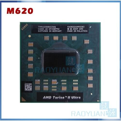 AMD Turion II Ultra Mobile M620 Processor 2.50GHz 2MB L2 Cache Socket S1 (S1g3) PGA638 M620 TMM620DBO23GQ TMM620 Laptop CPU