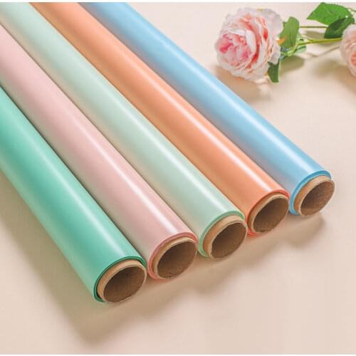 10M/roll Plain Color Flower Wrapping Paper Translucent Waterproof Matte Paper Gift Florist WeddingRose flower wrapping paper
