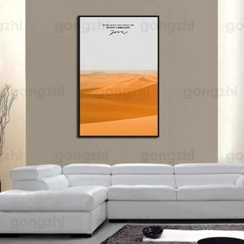 Desert Under The Scorching Sun Abstract Canvas Painting Home Art Posters Bedroom Corridor Stickers Nordic Decoration