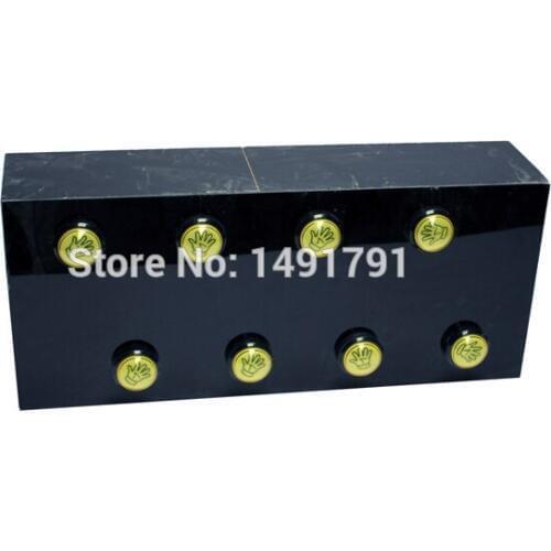 Takagism game Escape room prop 8 buttons team work props to open lock or controll motor real life room escape game