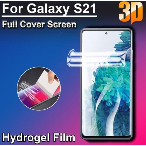 HD 3D Ultra Clear Soft LCD Full Cover Screen Protectors Film Guard For Samsung Galaxy S21 S30+ plus S21+ Hydrogel Films