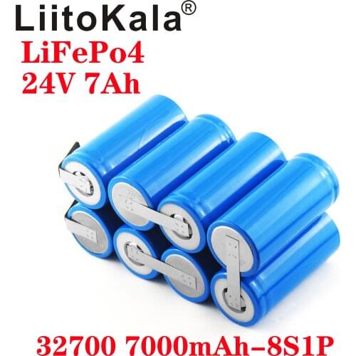 LiitoKala 12V 24V 36V 7Ah 32700 7000mAh lii-70A LiFePO4 Battery 35A Continuous Discharge Maximum 55A High power battery DIY