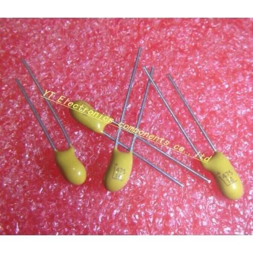 100pcs/1Lot 16V 4.7UF 4.7UF 16V DIP tantalum capacitor Tantalum Capacitors