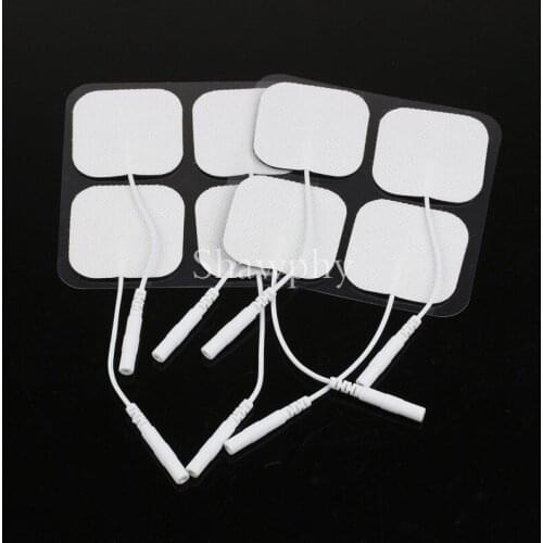 100pcs/lot tens body massager Electrical Nerve Stimulation electrodes pads 5cm*5cm electroe stimulador reusable patch
