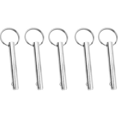 5 Pieces Marine Stainless Steel Quick Release Pin Fit For Boat Top Deck Hinge - Boats Hinge Pin Boat Accessories, 10mm