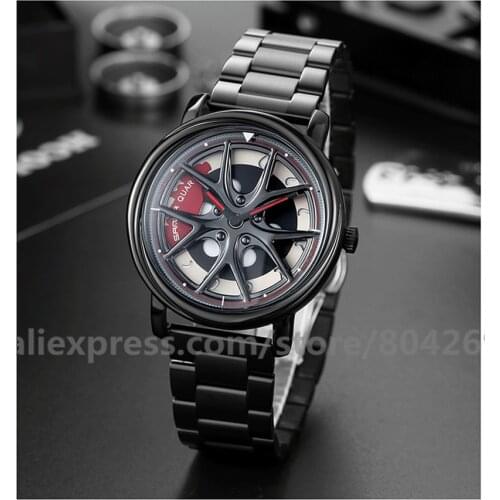 50pcs/lot Mens Metal Watch High Quality Wristwatch Mens Rotate Hot Sales