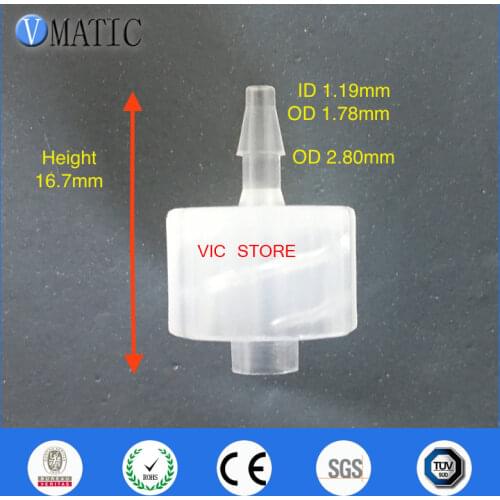 Free Shipping 100pcs Male Luer Tapered Fitting (Polyprop) Luer Lock Syringe Fitting Connectors 1/16'' Inch