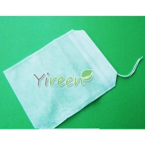 Free shipping! 100pcs/lot 120 X150mm Non-woven Fabric Tea Filters, Single string Tea Bags, Plant medicine powder bag, spice bag