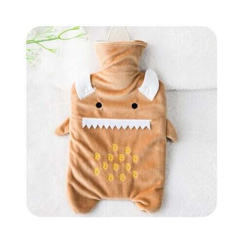 Free shipping Hot water bag warm water bag mini cute cartoon plush water injection hot water bag