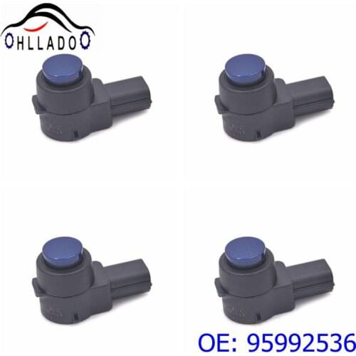 4PCS HLLADO PDC Parking Sensor Ultrasonic Sensor 95992536 #0263013253 for G M O pel S AAB Cadillac G M C Buick C hevrolet