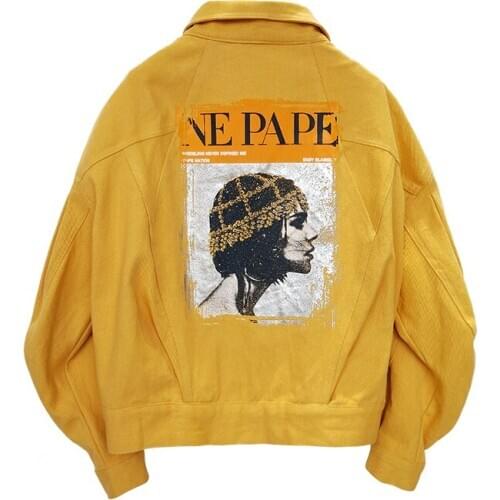 Punk Work Jean Jas Coats Student Candy Color short Tops Loose Basic Denim Hole Jacket Women Denim Jacket Harajuku Streetwear new