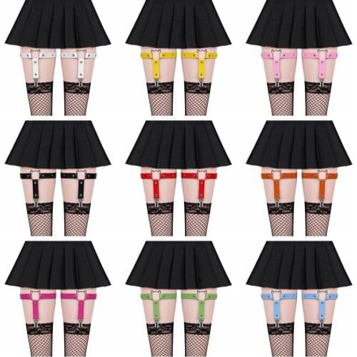 Elastic Cosplay Thigh Ring Garter Bdsm Bondage Womens Sexy Elasticity Harness Leg Garter Belts Tight Suspender Strap Leg Harness
