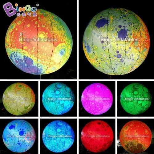 2/6/8/10M Hot sale giant inflatable moon / inflatable moon balloon with light for events/party/stage decoration - toys