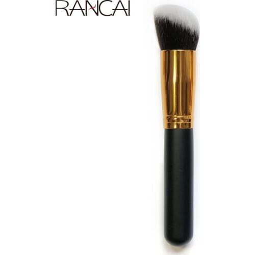 1pcs Black/Gold Powder Foundation Brush Contour Blusher Highlighter Flame Makeup Brushes Cosmetics Beauty Tools Pincel Maquiagem