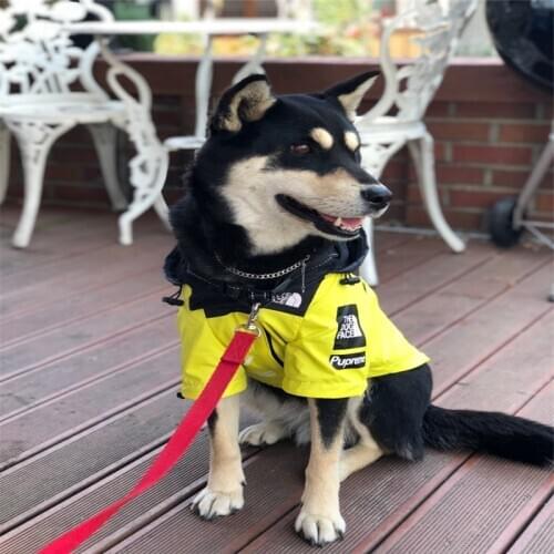 New Big Dog Coat Large Pet Jacket Waterproof Windbreaker Autumn Winter Puppy Hoodie Soft Clothes Ropa Perro For Bulldog Pug