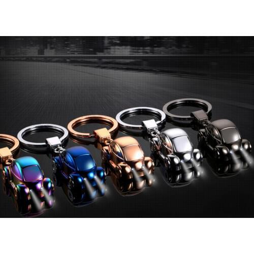 Mini Car Key Chain Upscale Auto Styling Keychain with LED Light Key Ring for Land Rover Opel LADA Hyundai BMW KIA Subaru Benz VW