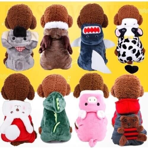 Soft Warm Pet Dog Jumpsuits Clothing for Dogs Pajamas Fleece Pet Dog Clothes for Dogs Coat Jacket Chihuahua Yorkshire Ropa Perro
