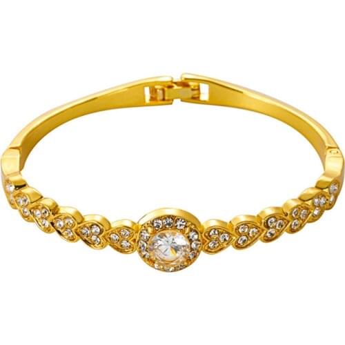 New simple vintage luxury Zircon Heart Metal Womens bracelets fashion harajuku accessories Jewelry for women best friend Gifts