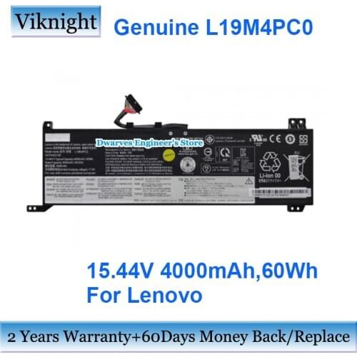 Genuine L19M4PC0 15.44V 4000mAh Battery For Lenovo Legion 5 R7000 2020 L19C4PC0 L19L4PC0 L19SPC0 SB10W86190 SB10W86191 60Wh