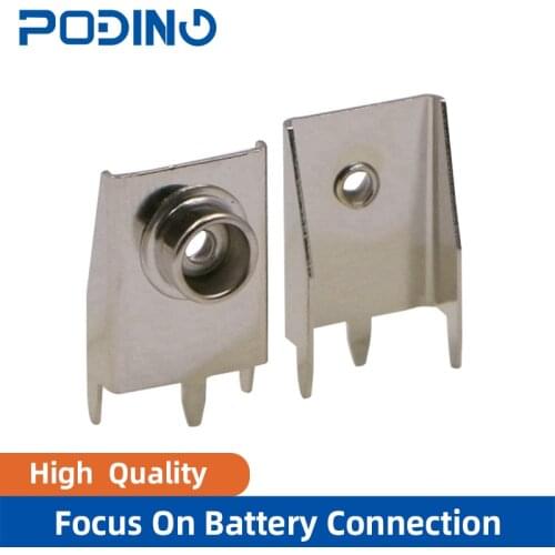 Poding 9V Battery Clip PCB Battery Terminal Brass Battery Holder BC-693