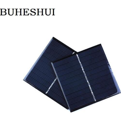 BUHESHUI 5V 0.8W Polycrystalline Epoxy Solar Panel Solar Cells Module DIY Solar Charger Education 80*80MM 10pcs Free Shipping