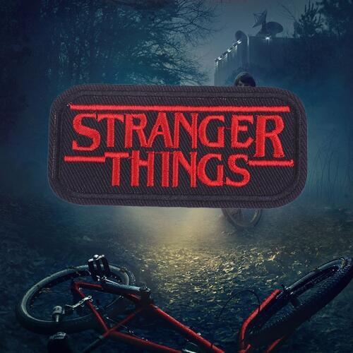 Prajna Letter Stranger Things Embroidered Patch Iron On Patches For Clothes Sewing Supplies Decoration Badge Sew On Badges E