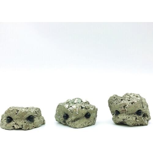 Drop Shipping 1PC Natural Cute Pyrite Hedgehog Quartz Gemstone Hand Carved Crystal Iron Reiki Healing Natural Stones and Crystal