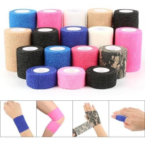 First-Aid Health Care Treatment Self-Adhesive Elastic Bandage Gauze Tape for Knee Support