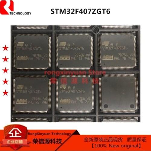 STM32F407ZGT6 LQFP144 STM32F407 ARM Cortex-M4 32b MCU+FPU, up to 1MB Flash/192+4KB RAM, USB OTG HS/FS 100% New original