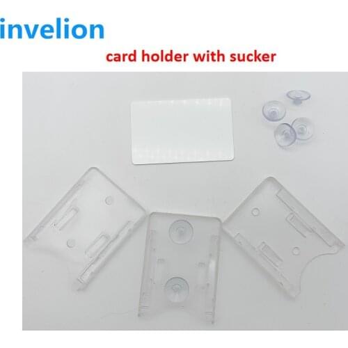 Uhf rfid parking systems long rang rfid card uhf epc gen2 windshield tag with pvc transparent card holder + free rfid label tag