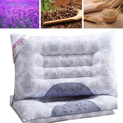 1 Pcs Multi-function Magnet Therapy Cassia Pillow Core Breathable Lavender Cervical Health Care Pillows