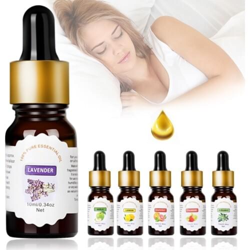 10ml Skin Care Water-soluble Flower Fruit Essential Oil Fragrance Lamp Air Freshening Aromatherapy Body Oil Relieve Stress TSLM2