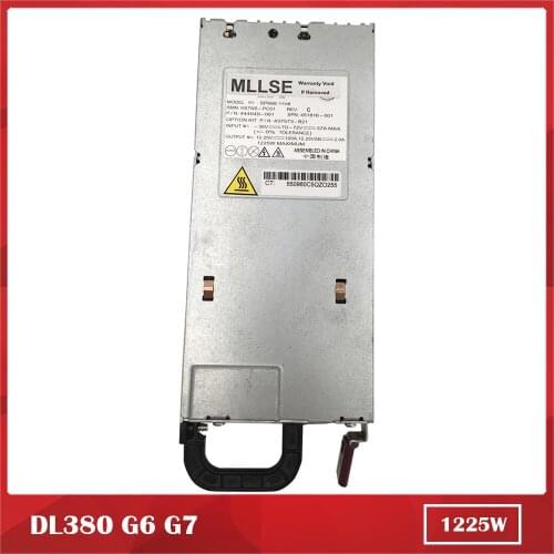 100% Test for Sever Power Supply for HP DL380 G6 G7 HSTNS-PC01 444049-001 437573-B21 451816-001 1225W Work Good